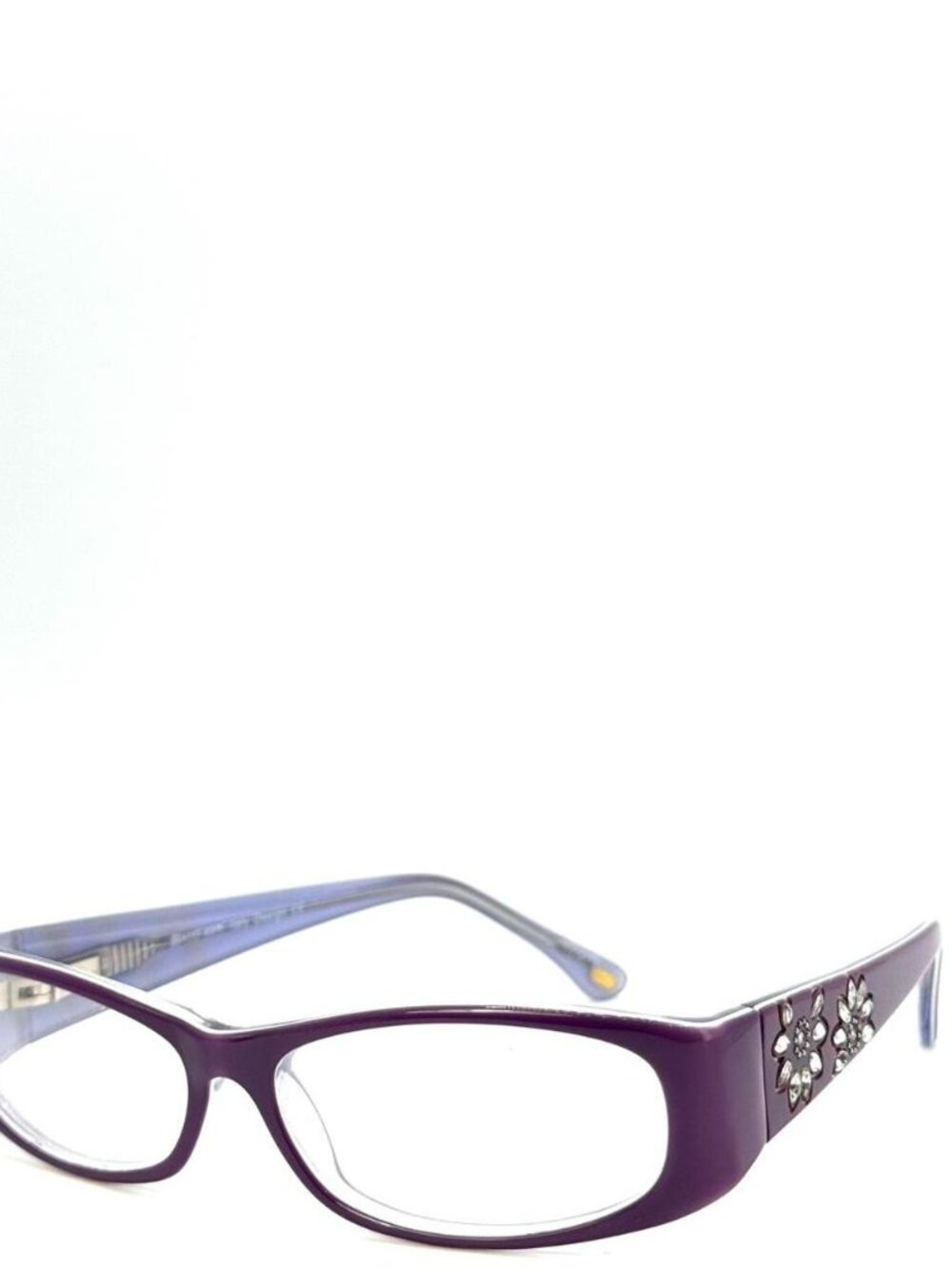 🔥 BRAND NEW Luxury Italian Acetate Rhinestone Eyeglass Frames 53mm-14mm 130mm